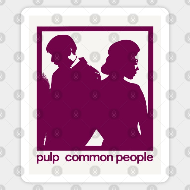 Common People --- Original Aesthetic Design Sticker by unknown_pleasures